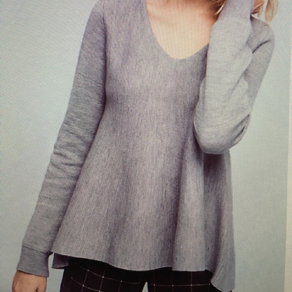 Anthropologie Tops - Atelier Camile Anthropologie Gray Swing Tunic Top